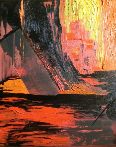 Peinture intitulée "losting petroleum n…" par Arnaud Coppe, Œuvre d'art originale, Huile