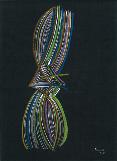 Картина под названием "Sans titre SN1" - Arnaud Dromigny, Подлинное произведение искусства, Пастель