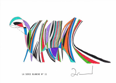 Dessin intitulée "N° 11" par Arnaud Dromigny, Œuvre d'art originale, Encre