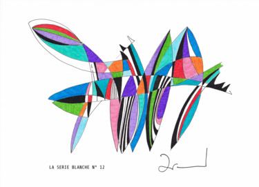 Dessin intitulée "N° 12" par Arnaud Dromigny, Œuvre d'art originale, Encre