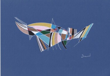 Dibujo titulada "Insecte" por Arnaud Dromigny, Obra de arte original, Acrílico