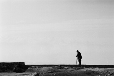 Fotografia intitolato "Highway to Hierapol…" da Arnaud Dubois, Opera d'arte originale, fotografia a pellicola