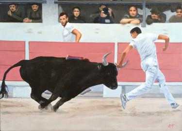 Peinture intitulée "Rasétade 2" par Arnaud Feuga, Œuvre d'art originale, Huile