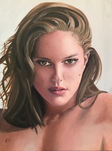 Painting titled "Belle gueule 21" by Arnaud Feuga, Original Artwork, Oil