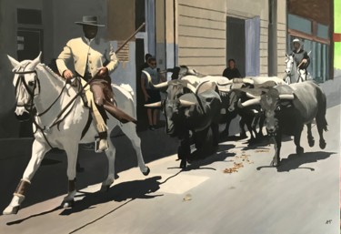Pintura titulada "Bandido 2" por Arnaud Feuga, Obra de arte original, Oleo