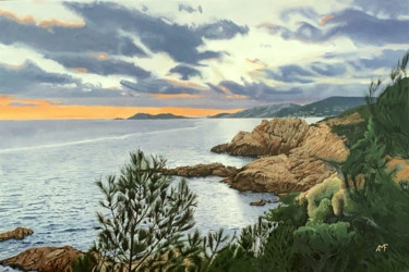 Du côté de Ramatuelle Peinture intitulée "Du côté de Ramatuel…" par Arnaud Feuga, Œuvre d'art originale, Huile