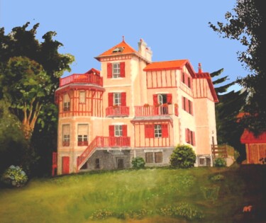Картина под названием "Le Grand Mungia en…" - Arnaud Feuga, Подлинное произведение искусства, Масло Установлен на Деревянная…