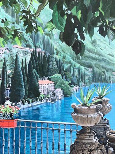 Painting titled "Villa Monastero" by Arnaud Feuga, Original Artwork, Oil