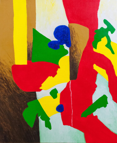 Pintura titulada "Fragmentation 4" por Arnaud Gautron, Obra de arte original, Acrílico Montado en Bastidor de camilla de mad…
