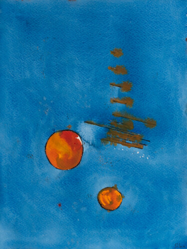 Peinture intitulée "And Then Nothing" par Arnaud Ghilain, Œuvre d'art originale, Aquarelle