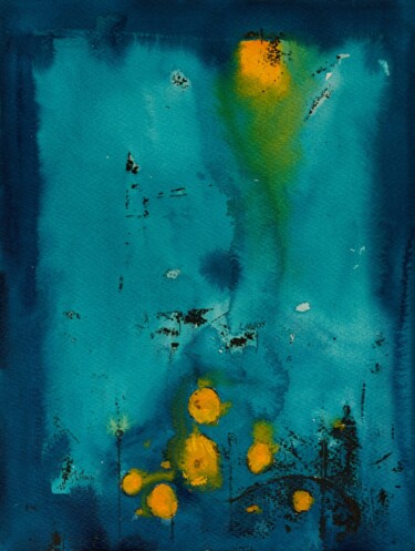 Peinture intitulée "Ebullition Spontanée" par Arnaud Ghilain, Œuvre d'art originale, Aquarelle