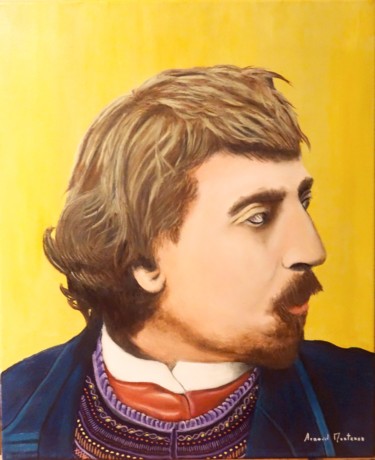 Painting titled "Portrait de Paul Ga…" by Arnaud Montenon, Original Artwork, Oil