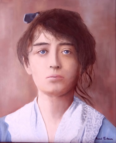 Peinture intitulée "Portrait de Camille…" par Arnaud Montenon, Œuvre d'art originale, Huile