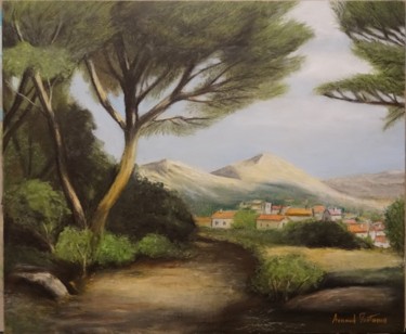 Malerei mit dem Titel "Promenade dans la p…" von Arnaud Montenon, Original-Kunstwerk, Öl