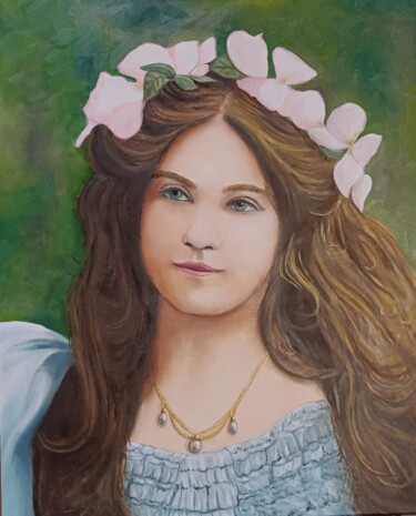 Pintura intitulada "Portrait de Maude F…" por Arnaud Montenon, Obras de arte originais, Óleo