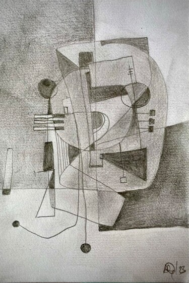 Zeichnungen mit dem Titel "Psyche Unveiled - M…" von Arnaud Quercy, Original-Kunstwerk, Bleistift