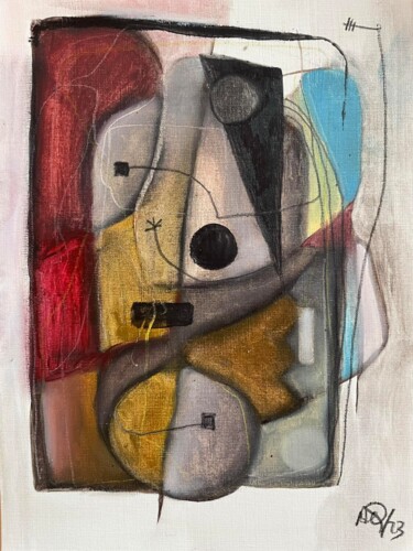 Картина под названием "The Solitary Cyclop…" - Arnaud Quercy, Подлинное произведение искусства, Масло