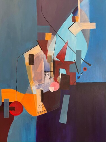 Картина под названием "Will’s Odyssey – An…" - Arnaud Quercy, Подлинное произведение искусства, Акрил Установлен на Деревянн…