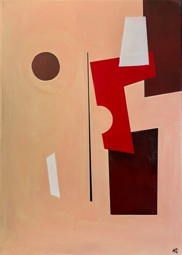 Картина под названием "Salut d´amour" - Arnaud Quercy, Подлинное произведение искусства, Акрил Установлен на Деревянная рама…