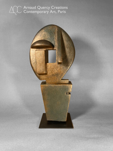 Sculpture titled "A happy man" by Arnaud Quercy, Original Artwork, Ceramics