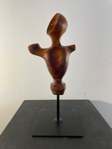 Sculpture titled "Noppera-bō – The Mu…" by Arnaud Quercy, Original Artwork, Wood