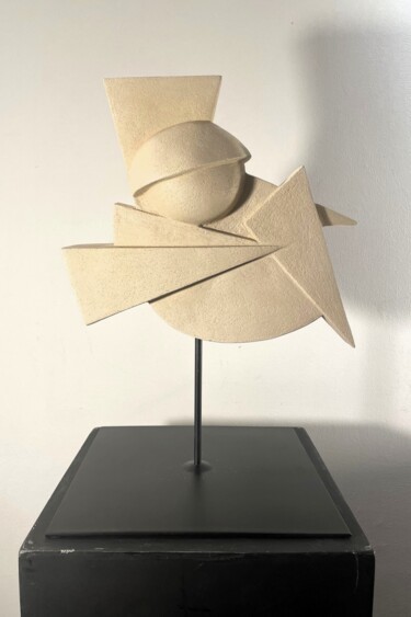 Sculptuur getiteld "BIRD (Charlie Parke…" door Arnaud Quercy, Origineel Kunstwerk, Keramiek