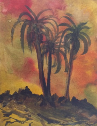 Peinture intitulée "Hawaii 4" par Arnaud Thévenin, Œuvre d'art originale, Aquarelle