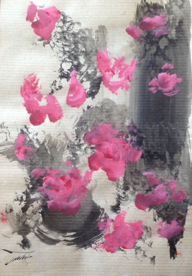 Malerei mit dem Titel "Japon 27" von Arnaud Thévenin, Original-Kunstwerk, Tinte