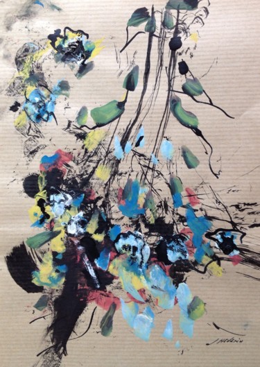 Pintura intitulada "Japon 4" por Arnaud Thévenin, Obras de arte originais, Tinta