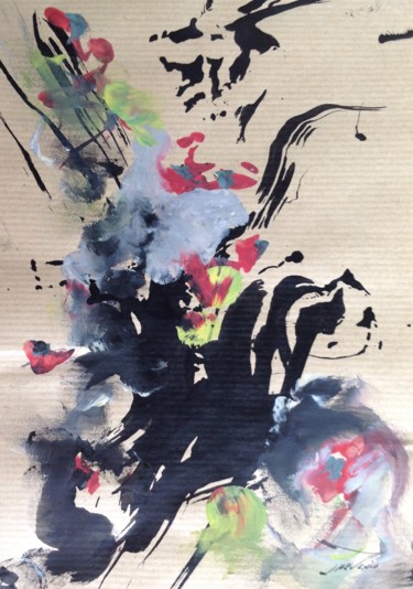 Painting titled "Japon 11" by Arnaud Thévenin, Original Artwork, Ink