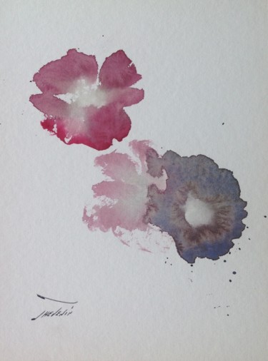 Painting titled ""Végétation d'Hawai…" by Arnaud Thévenin, Original Artwork, Watercolor