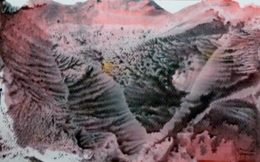 "National park usa" başlıklı Tablo Arnaud Thévenin tarafından, Orijinal sanat, Guaş boya