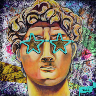 Pintura titulada "Disco David" por Arnaud Verhulst, Obra de arte original, Acrílico