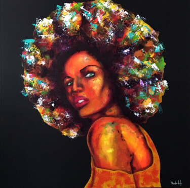 Painting titled "Afro Pop #2" by Arnaud Verhulst, Original Artwork, Acrylic