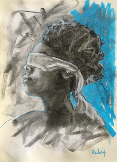 Painting titled "Sans titre 4" by Arnaud Verhulst, Original Artwork, Charcoal