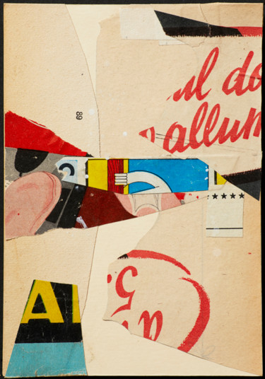 Collages titled "PIECES" by Graphikstreet, Original Artwork, Collages Mounted on Cardboard