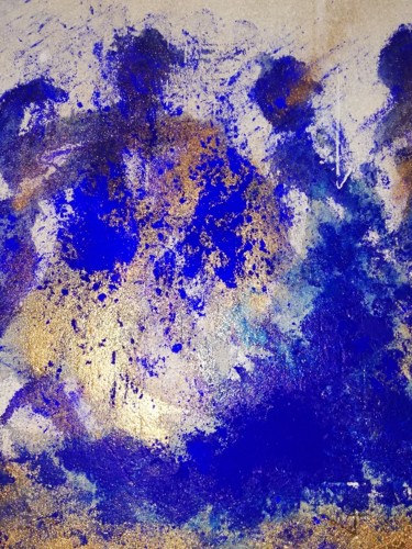 Peinture intitulée "neige bleue" par El Rato, Œuvre d'art originale, Pigments