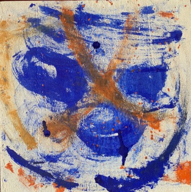 visage linéaire Peinture intitulée "visage linéaire" par El Rato, Œuvre d'art originale, Pigments