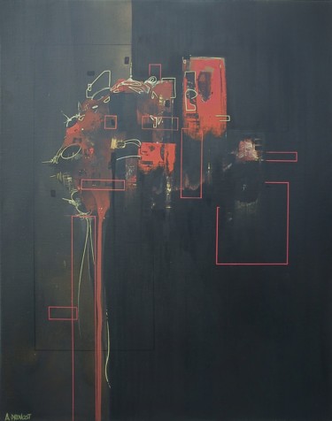 Peinture intitulée "Electrochocs" par Arnaud Provost, Œuvre d'art originale