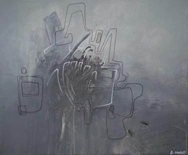 Peinture intitulée "les ondes cachées" par Arnaud Provost, Œuvre d'art originale