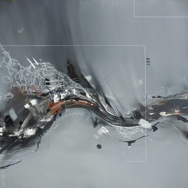 Painting titled "le flux" by Arnaud Provost, Original Artwork