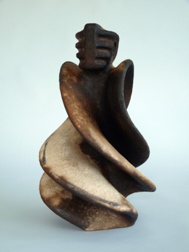 Skulptur mit dem Titel "PROMETHEUS ARCHETYP…" von Arne Petersen, Original-Kunstwerk, Keramik