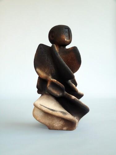 Skulptur mit dem Titel "PROMETHEUS ARCHETYP…" von Arne Petersen, Original-Kunstwerk, Terra cotta