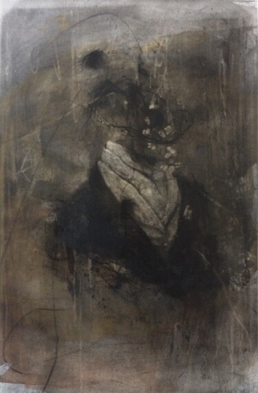 Drawing titled "sans titre 1" by Arno Andrey, Original Artwork, Charcoal