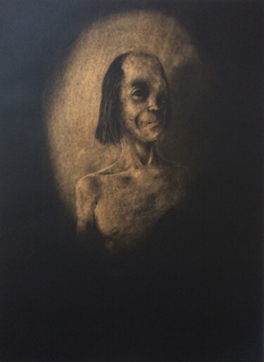 Drawing titled "sans titre 3" by Arno Andrey, Original Artwork, Charcoal