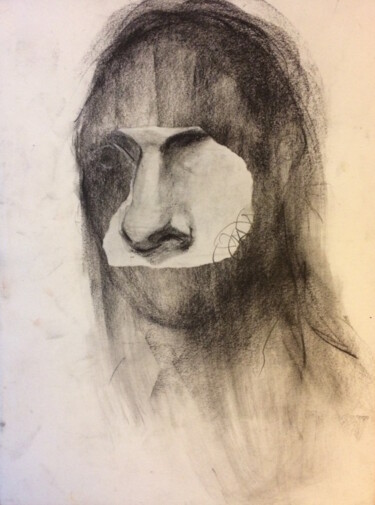 Drawing titled "sans titre10" by Arno Andrey, Original Artwork, Charcoal