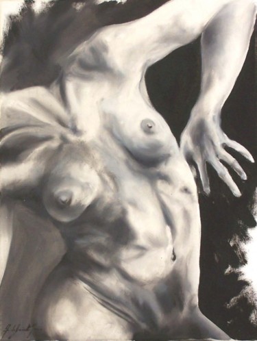 Peinture intitulée "le sein tombant" par Arno.2, Œuvre d'art originale