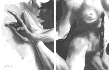 Peinture intitulée "diptyque" par Arno.2, Œuvre d'art originale