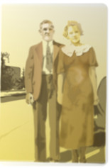 Desenho intitulada "Joe et Eleanor Oldk…" por Arno.2, Obras de arte originais