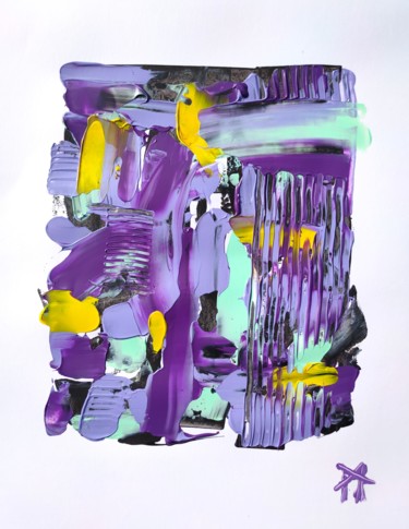 Peinture intitulée "Printemps mauve" par Arnaud Gabriel Manette, Œuvre d'art originale, Acrylique